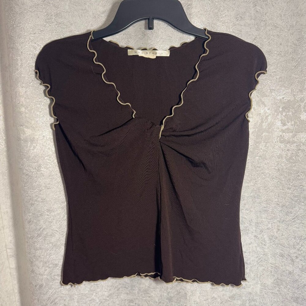 Max Studio Brown Blouse